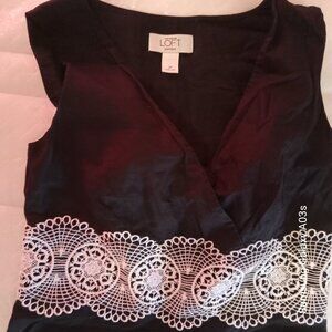 Cotton dress 'little black' elegant dress ann taylor loft